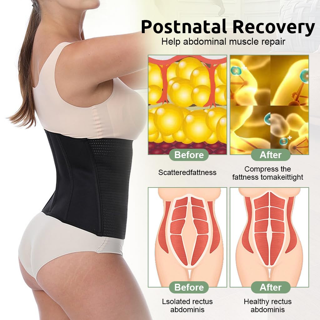PALAY Waist Trainer for Women Workout Waist Cincher Tummy Control Corset Shapewear Sports Girdle Slim Body Shaper with Zipper, XL PALAY Waist Trainer for Women Workout Waist Cincher Tummy Control Corset Shapewear Sports Girdle Slim Body Shaper with Zipper, XL